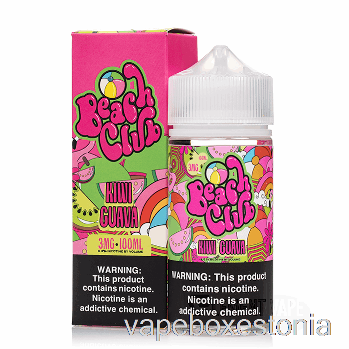 Vape Box Estonia Kiivi Guajaav - Rannaklubi - 100ml 6mg